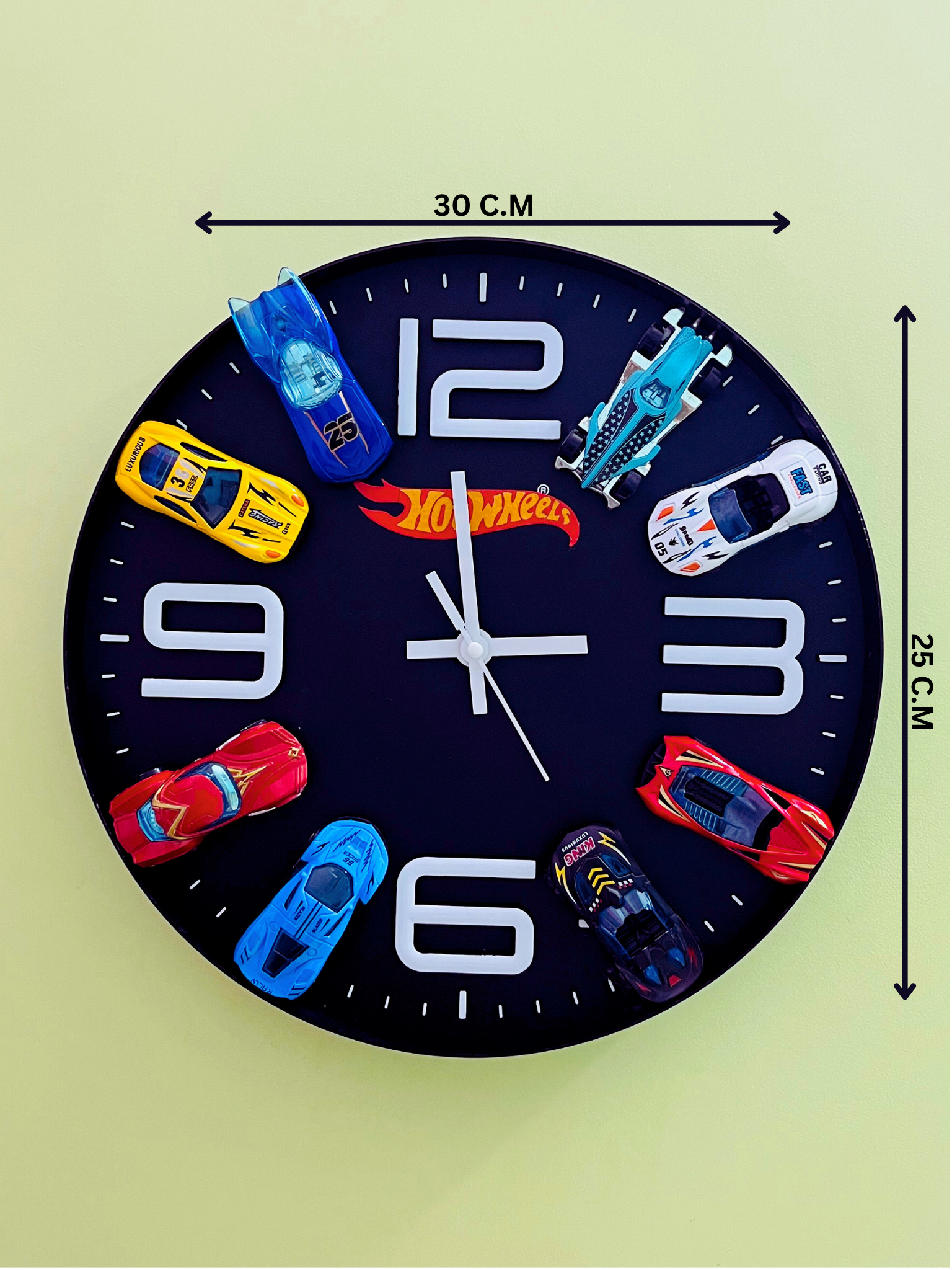 HotWheels Diecast Car Clock