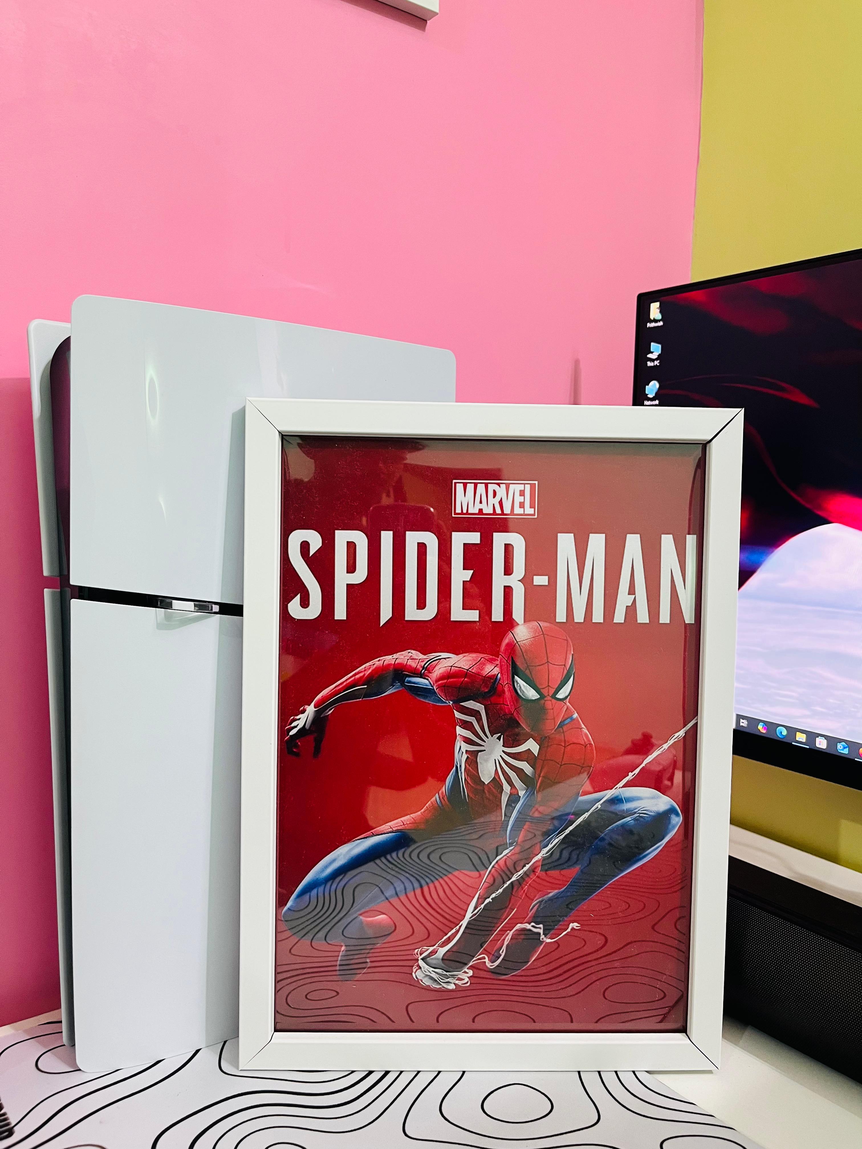 Spiderman A4 Size Poster With White Frame