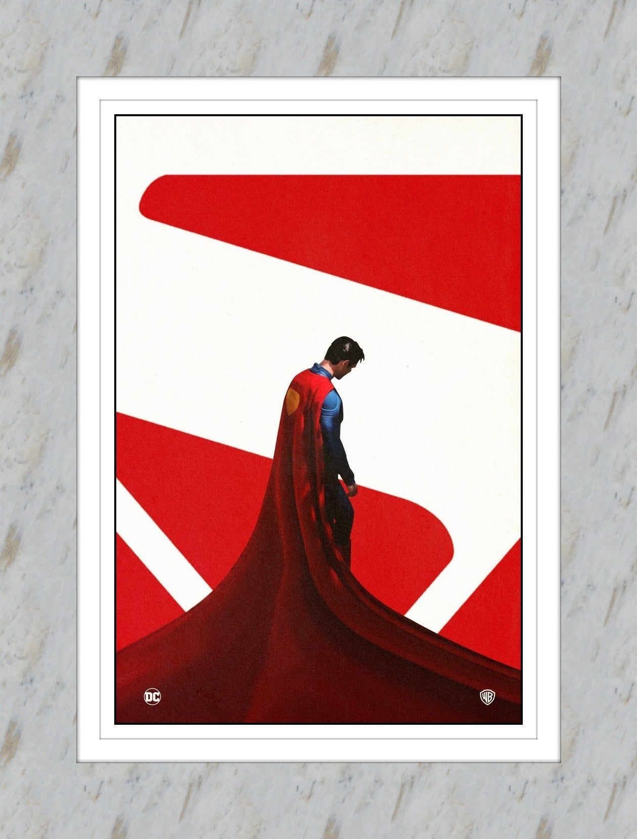 Superman A4 Size Poster With White Frame